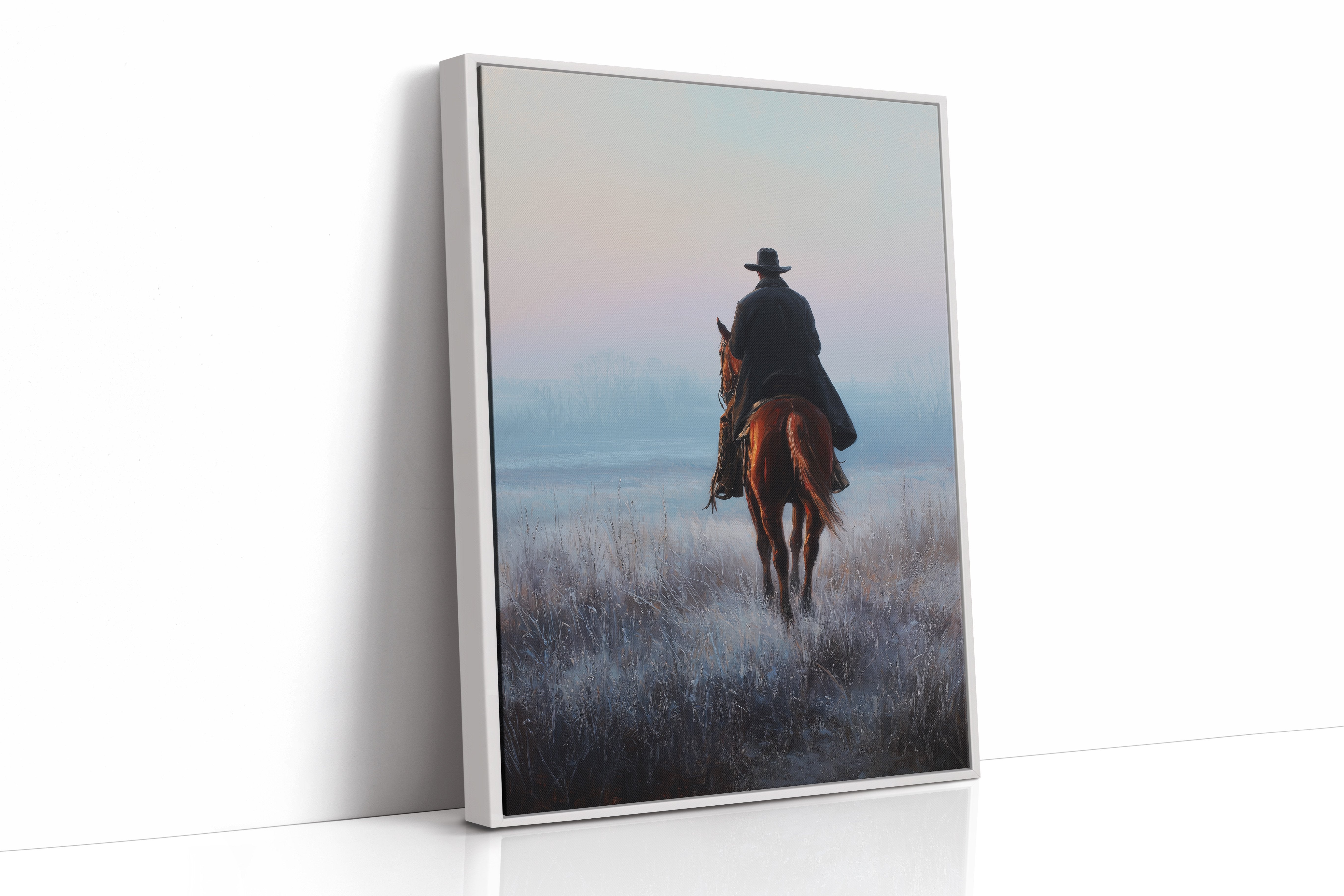 Dawn Rider On Misty Plains