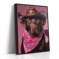 Chocolate Ranch Hand Wears Pink