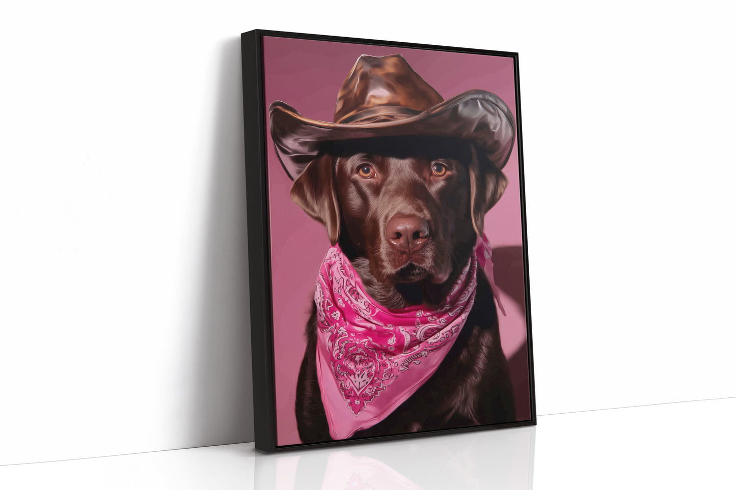 Chocolate Ranch Hand Wears Pink