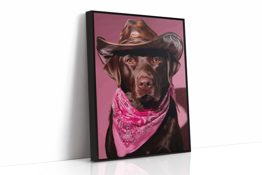 Chocolate Ranch Hand Wears Pink