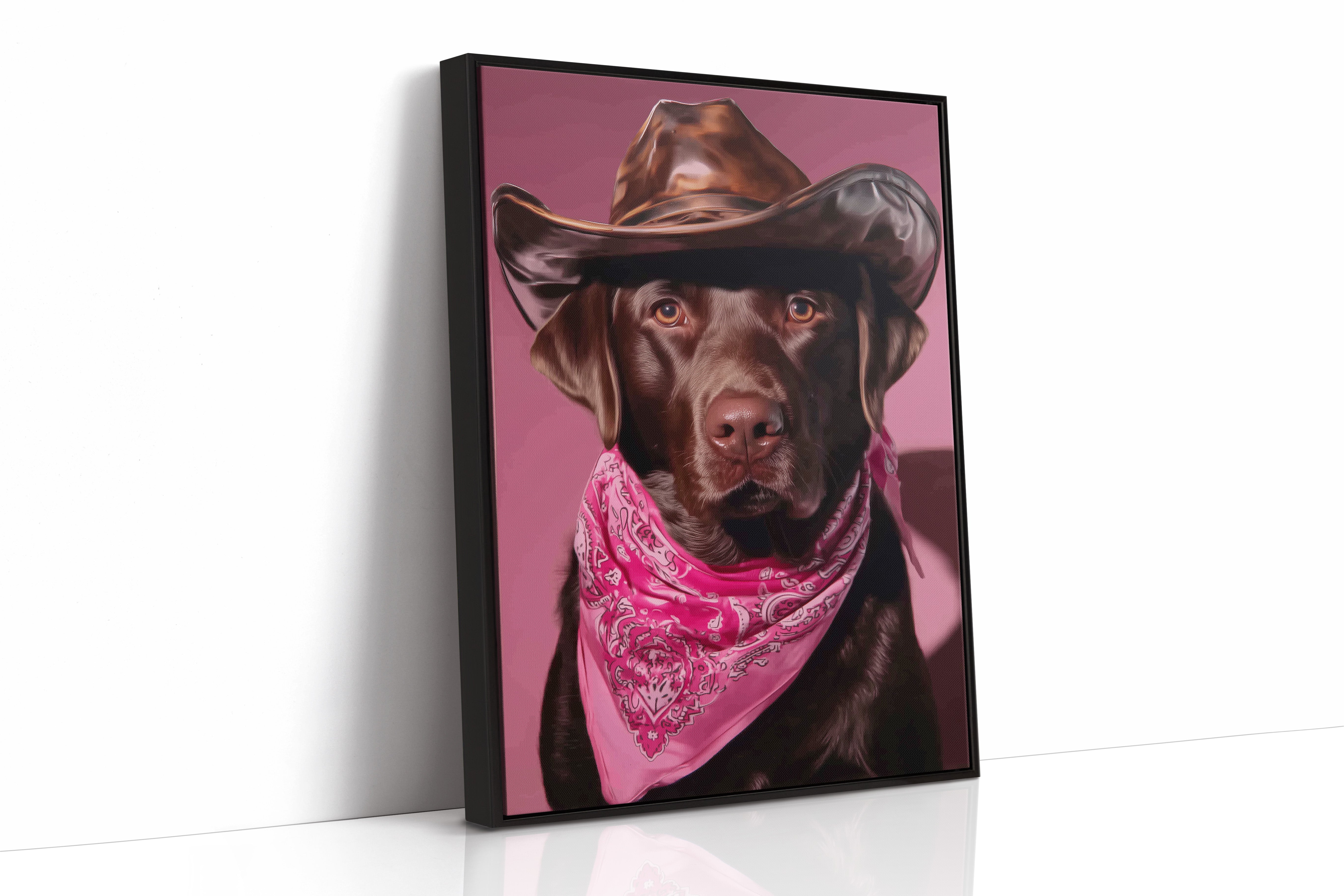 Chocolate Ranch Hand Wears Pink
