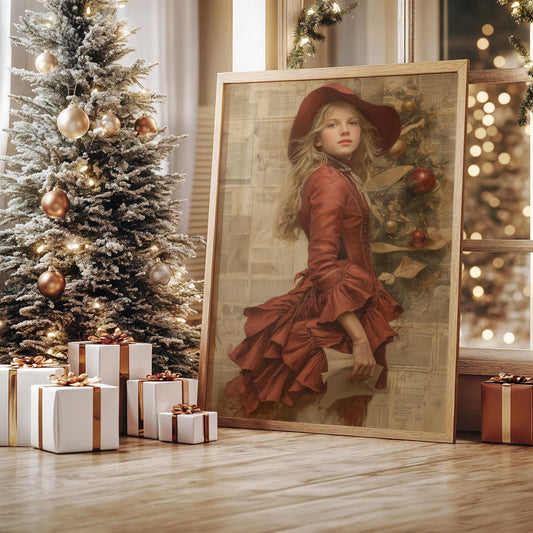 Crimson Tales Meet Winter's Glow