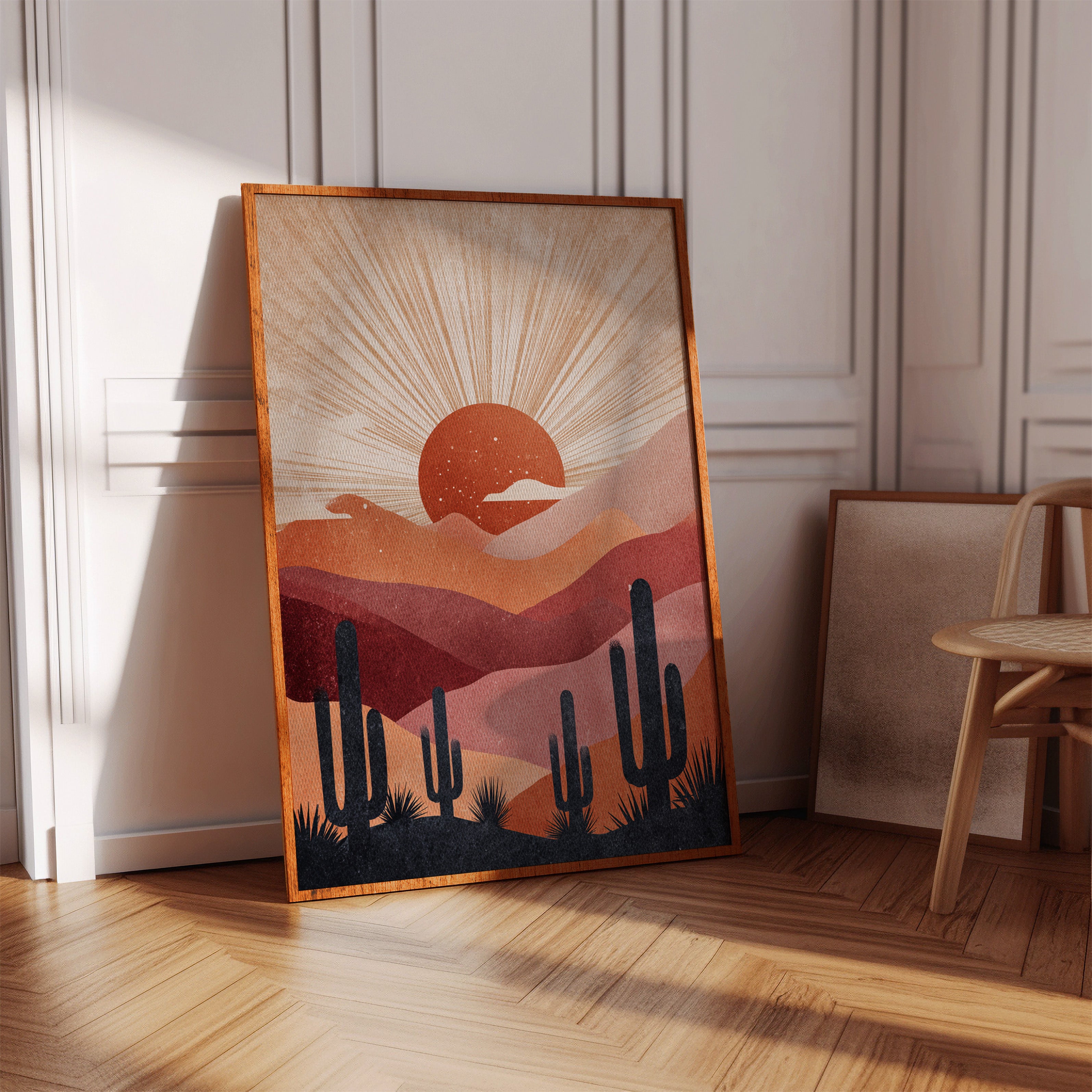 Desert Sunsets and Silent Sentinels