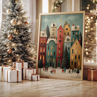 Colorful Houses Share Winter Stories