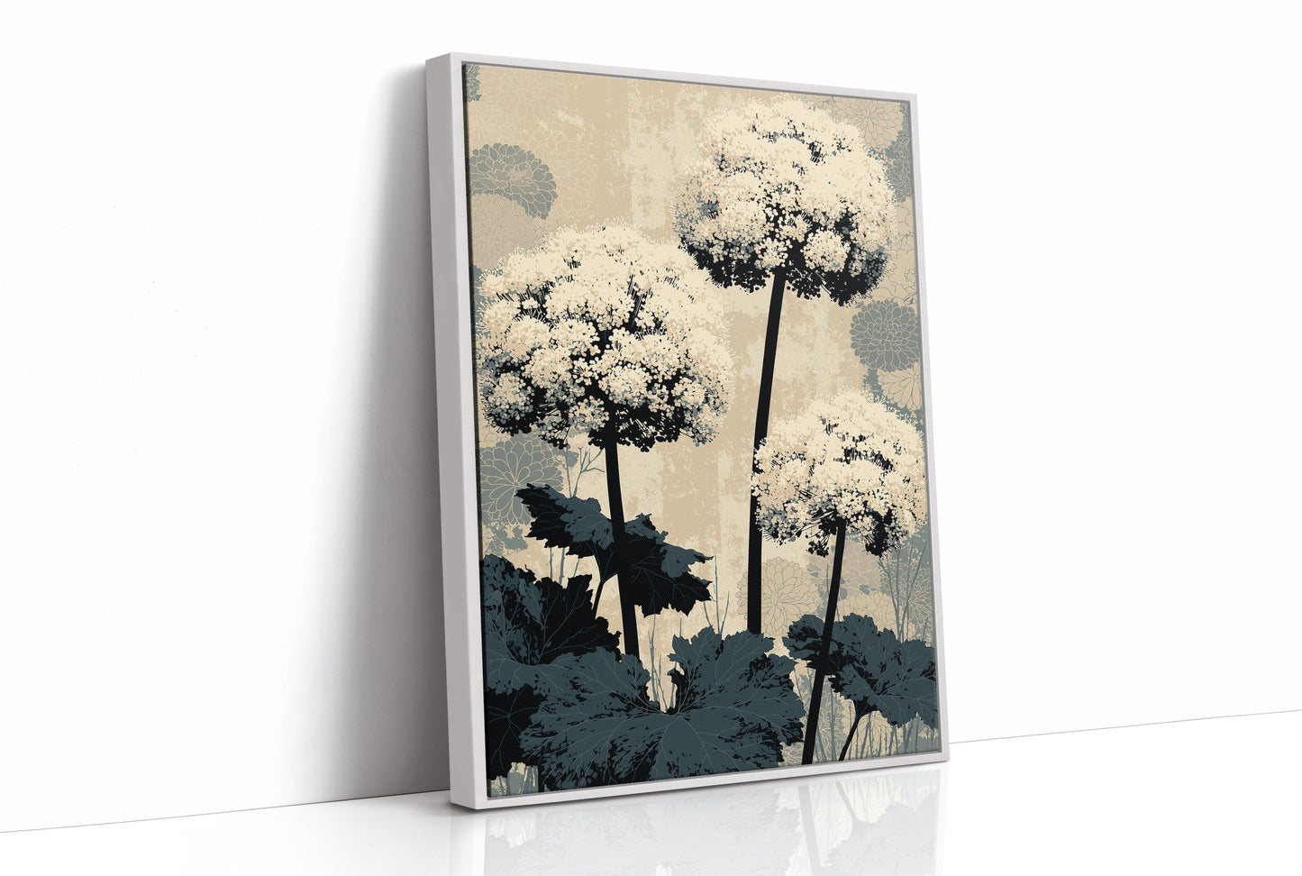 Hydrangea Stems in Silhouette