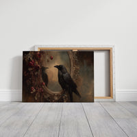 Raven Among Faded Roses