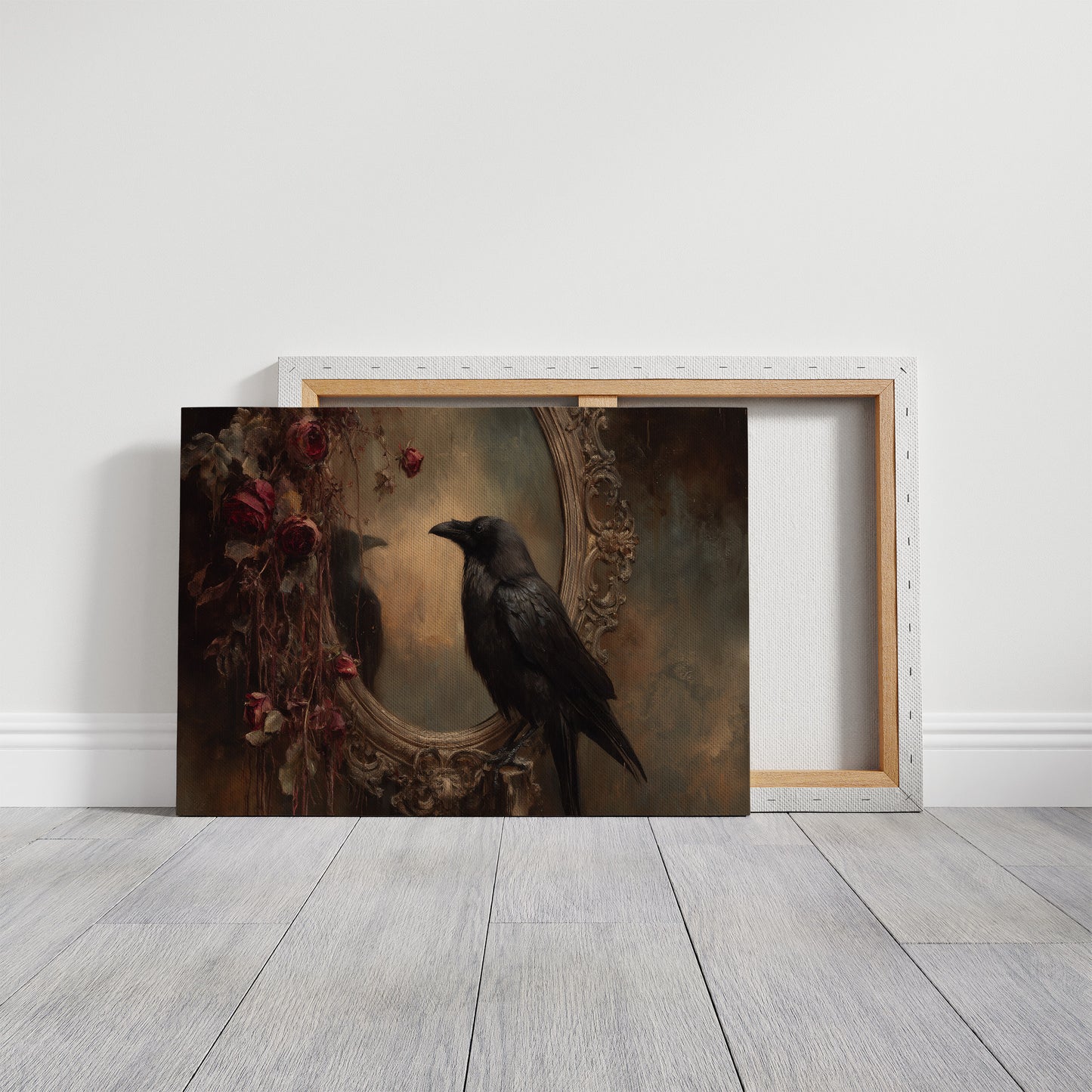 Raven Among Faded Roses