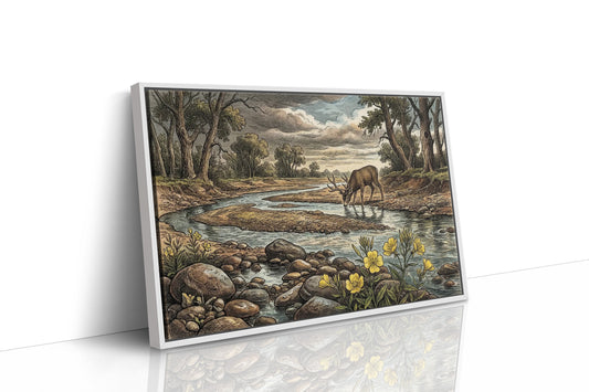 Buck at the River's Bend