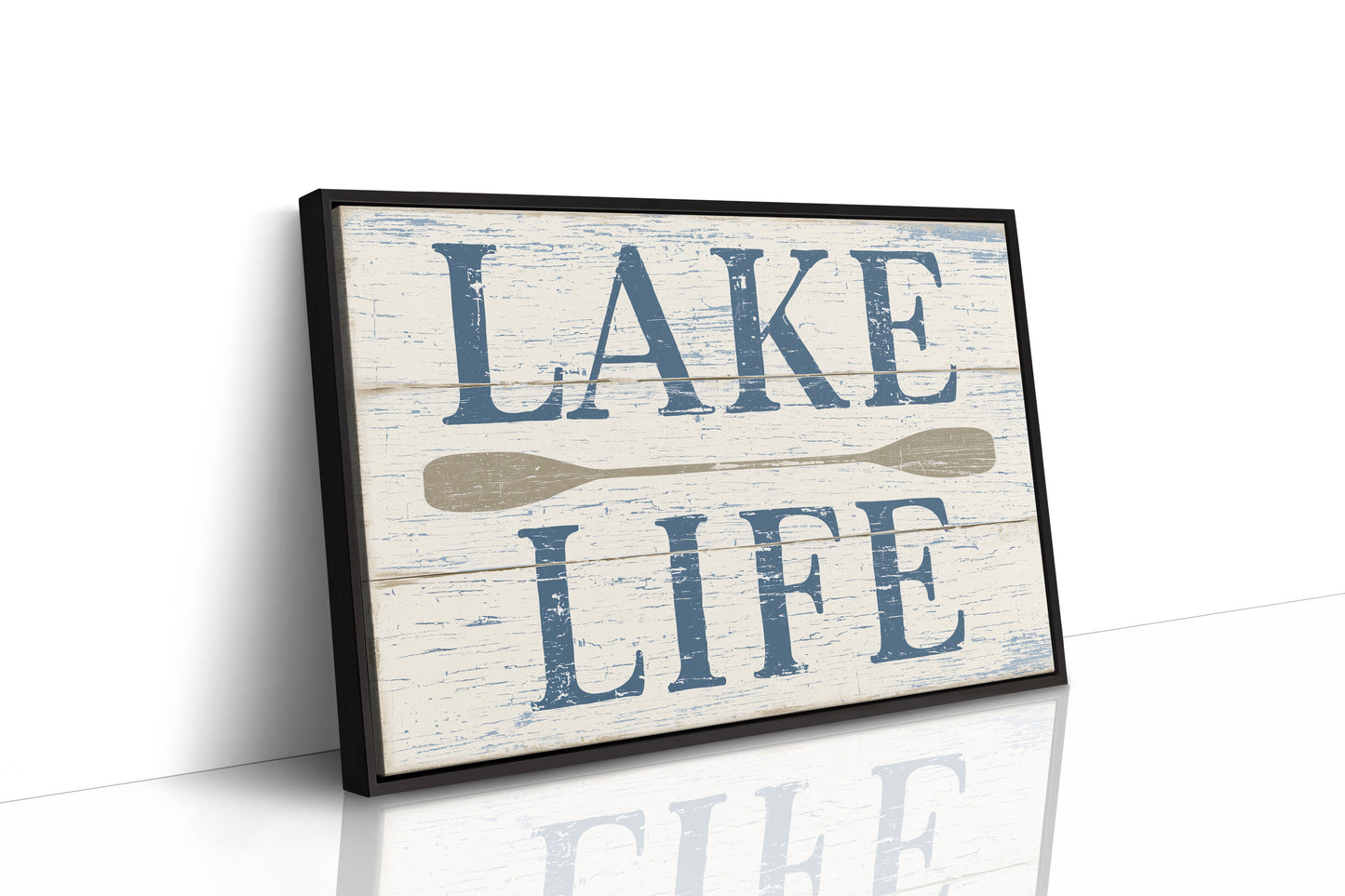 Lake Life, Weathered Sign
