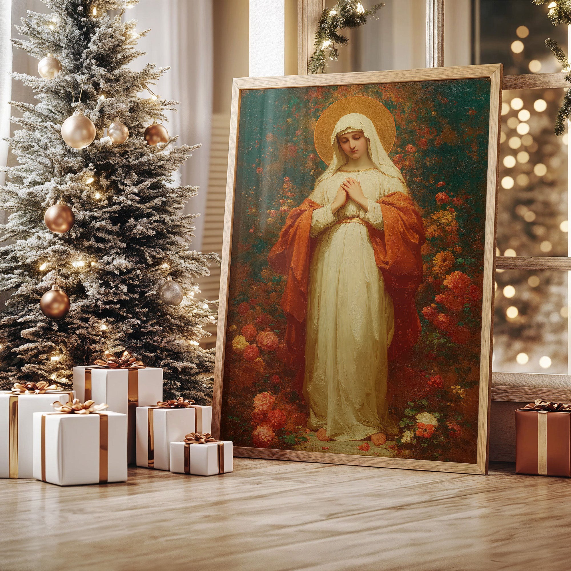 Sacred Roses Bloom In Winter