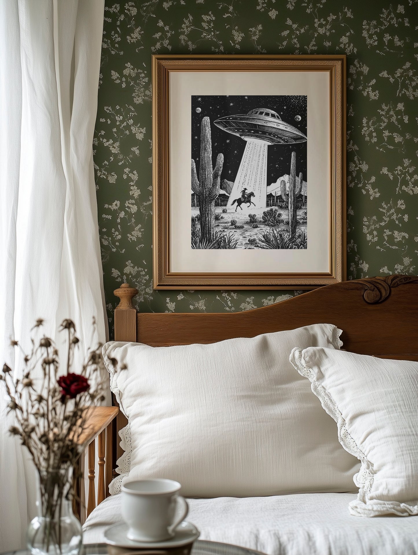 Desert Cowboy Meets Midnight Visitors