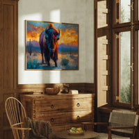 Sunset Paints The Buffalo's Soul