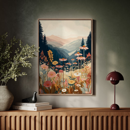 Fields Where Mountains Embrace Light