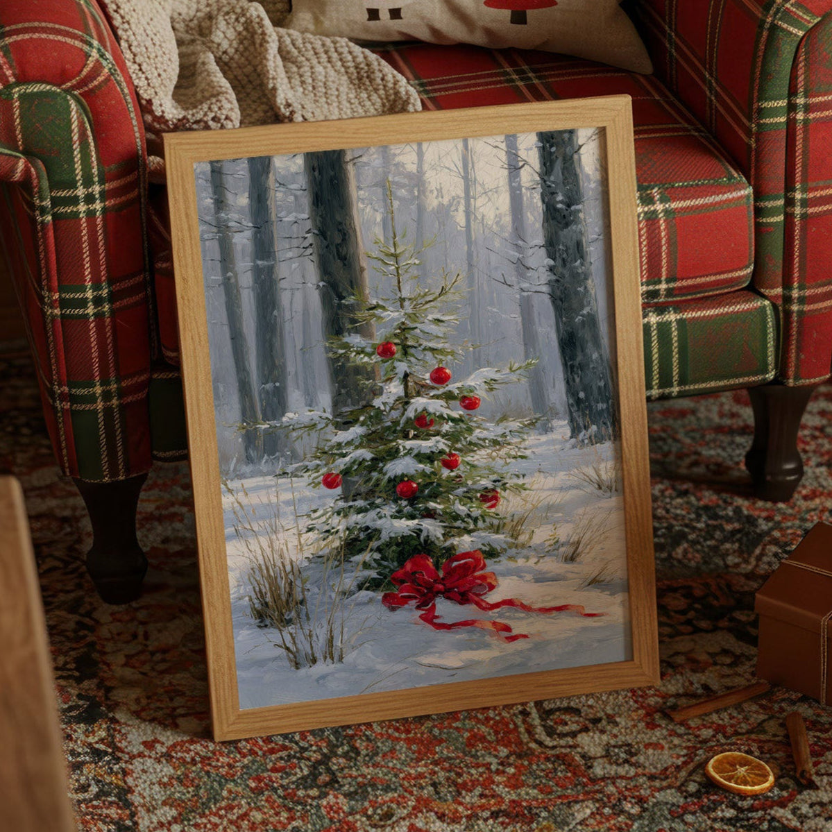 Winter Forest Holds Sacred Ornaments