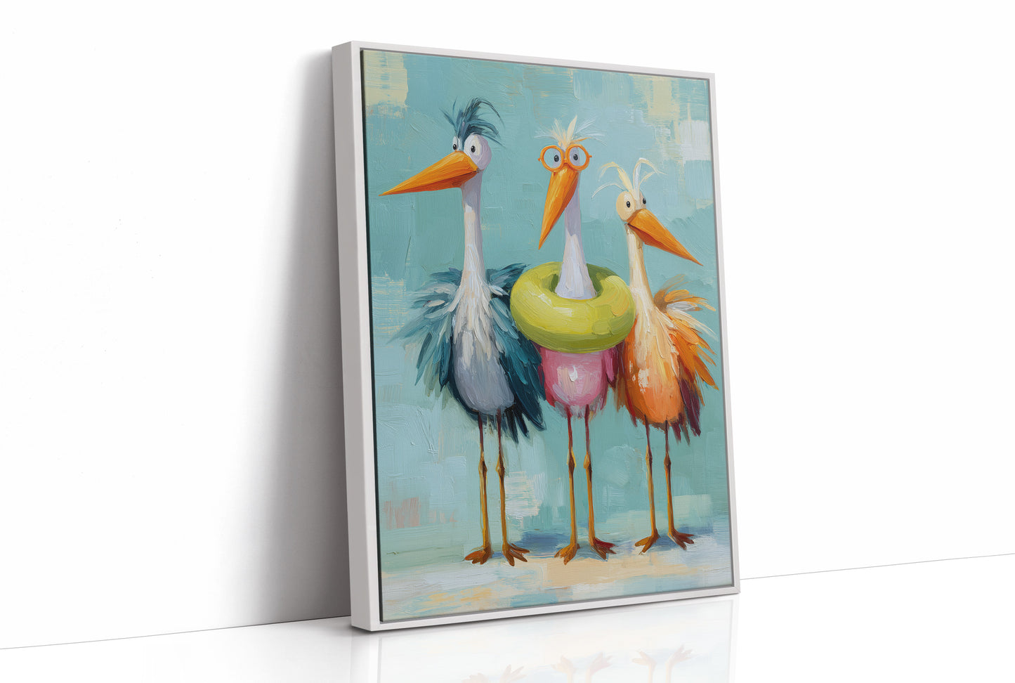Feathered Trio's Whimsical Gathering