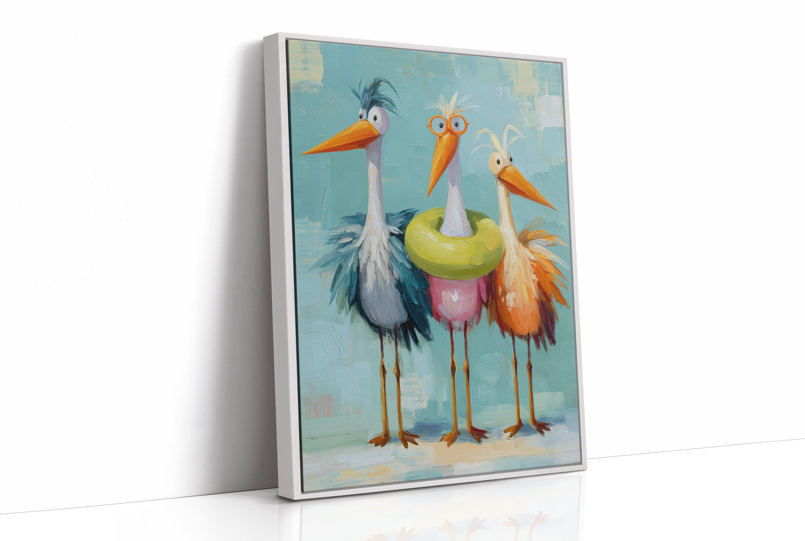 Feathered Trio's Whimsical Gathering