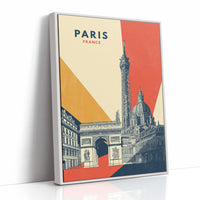 Geometric Homage to Parisian Icons