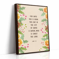 Scripture Adorned With Festive Botanicals