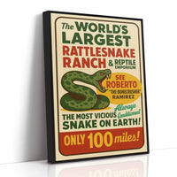 World’s Largest Rattlesnake Ranch Print