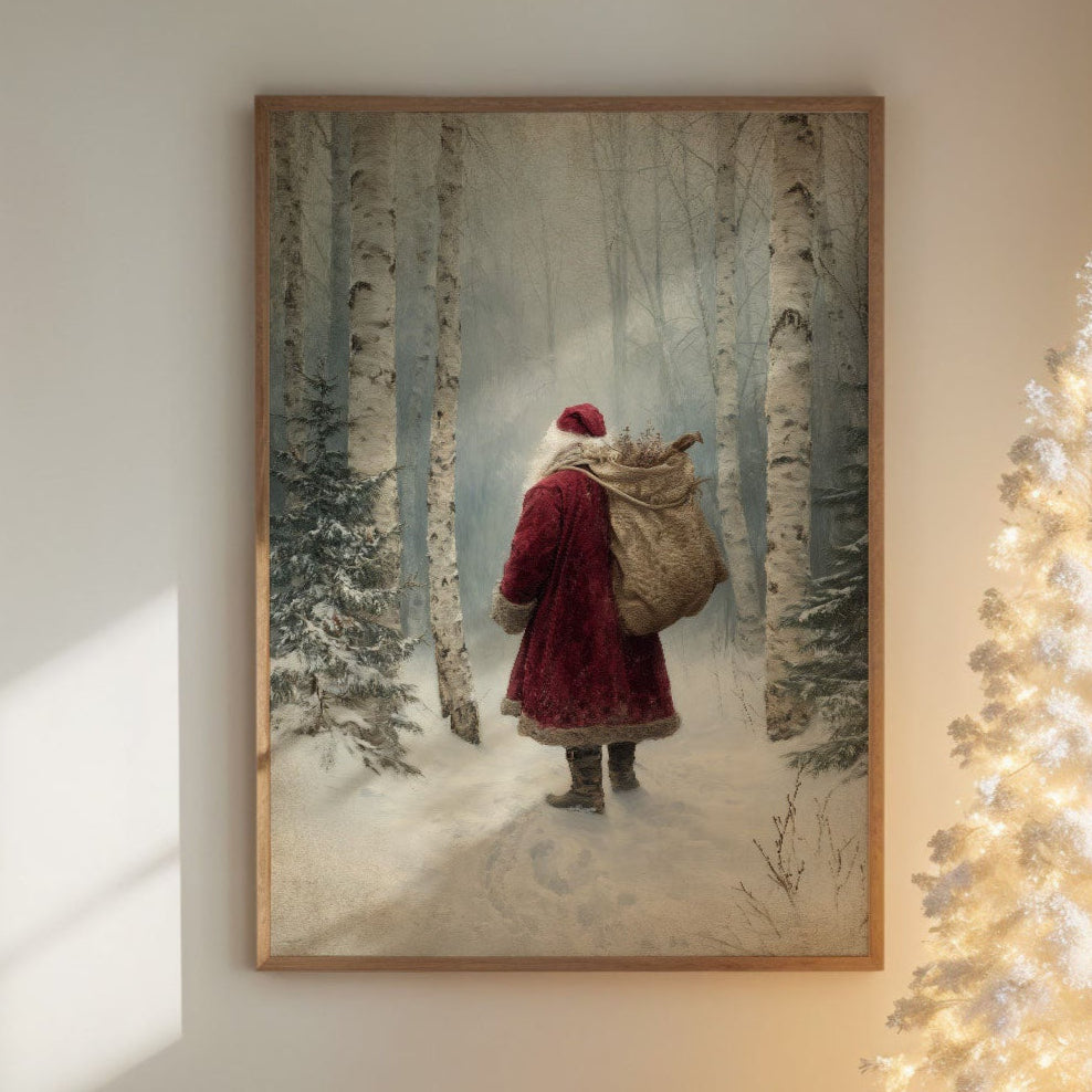 Through Birch Woods On Christmas Eve