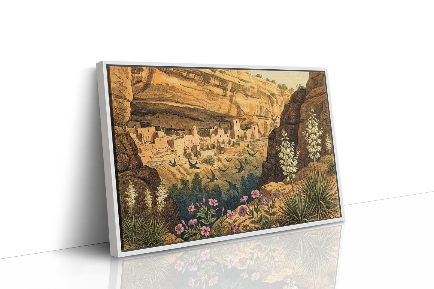 Swallows Over the Cliff Dwelling