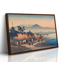 Coastal Village Greets Mountain Dawn