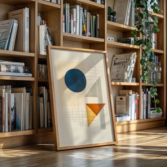 Geometry Speaks In Ocean Blue