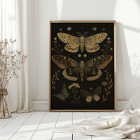 Nocturnal Wings and Wildflower Charms