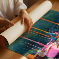 Pastel Fleet At Twilight Harbor