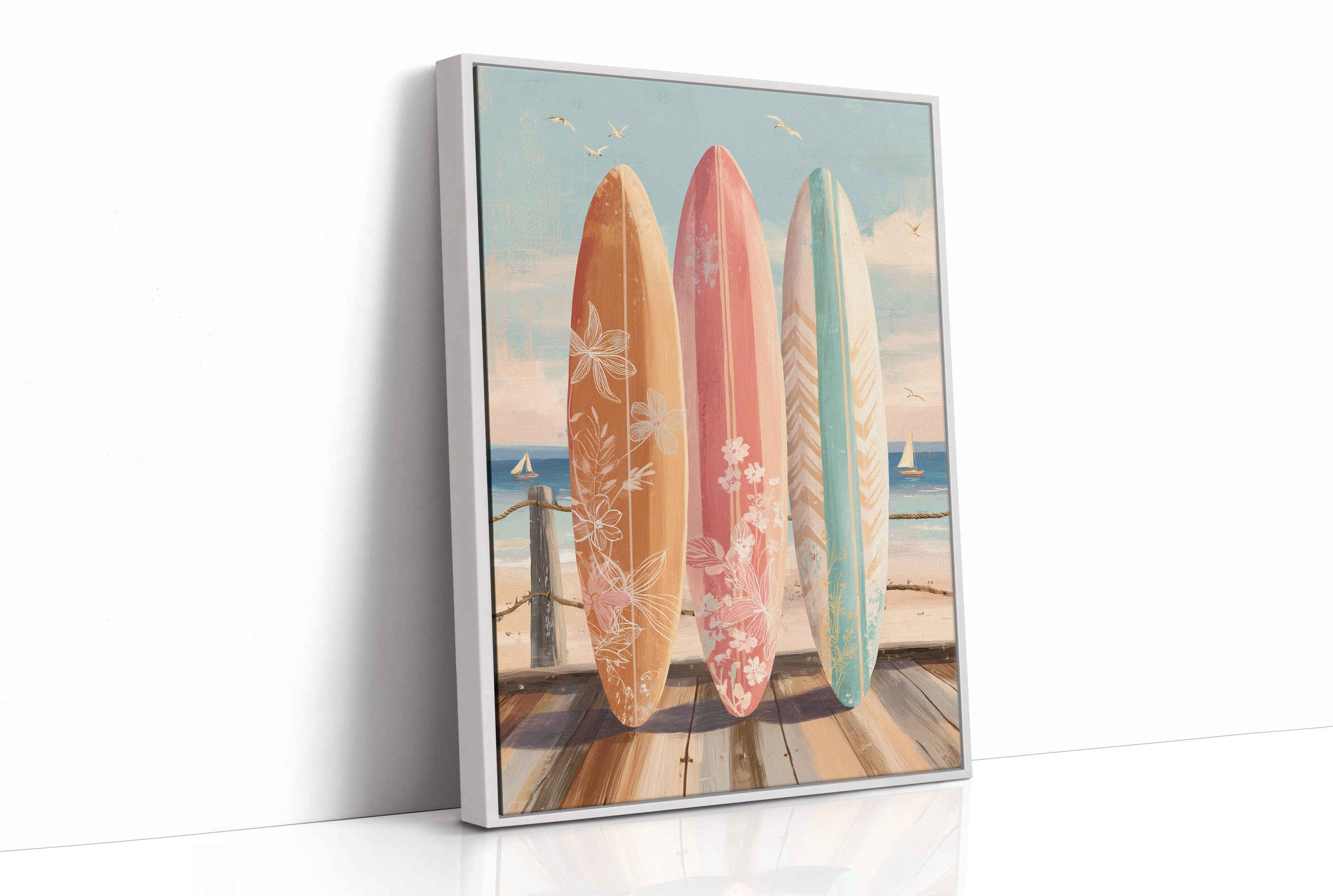 Coastal Boards Await Summer Waves