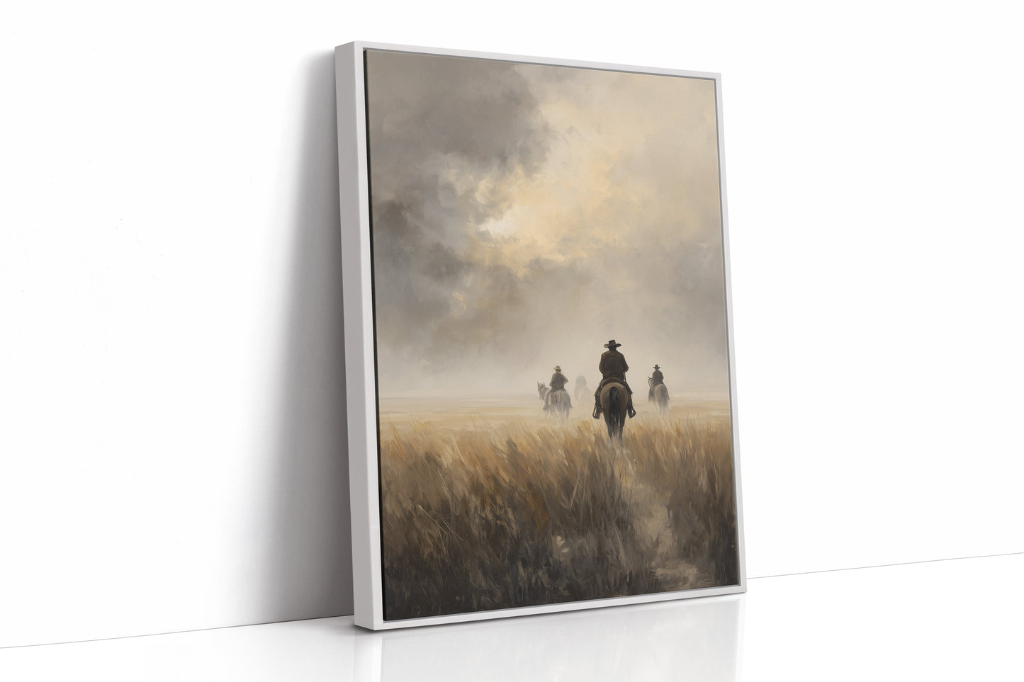 Riders Through Prairie Dusk
