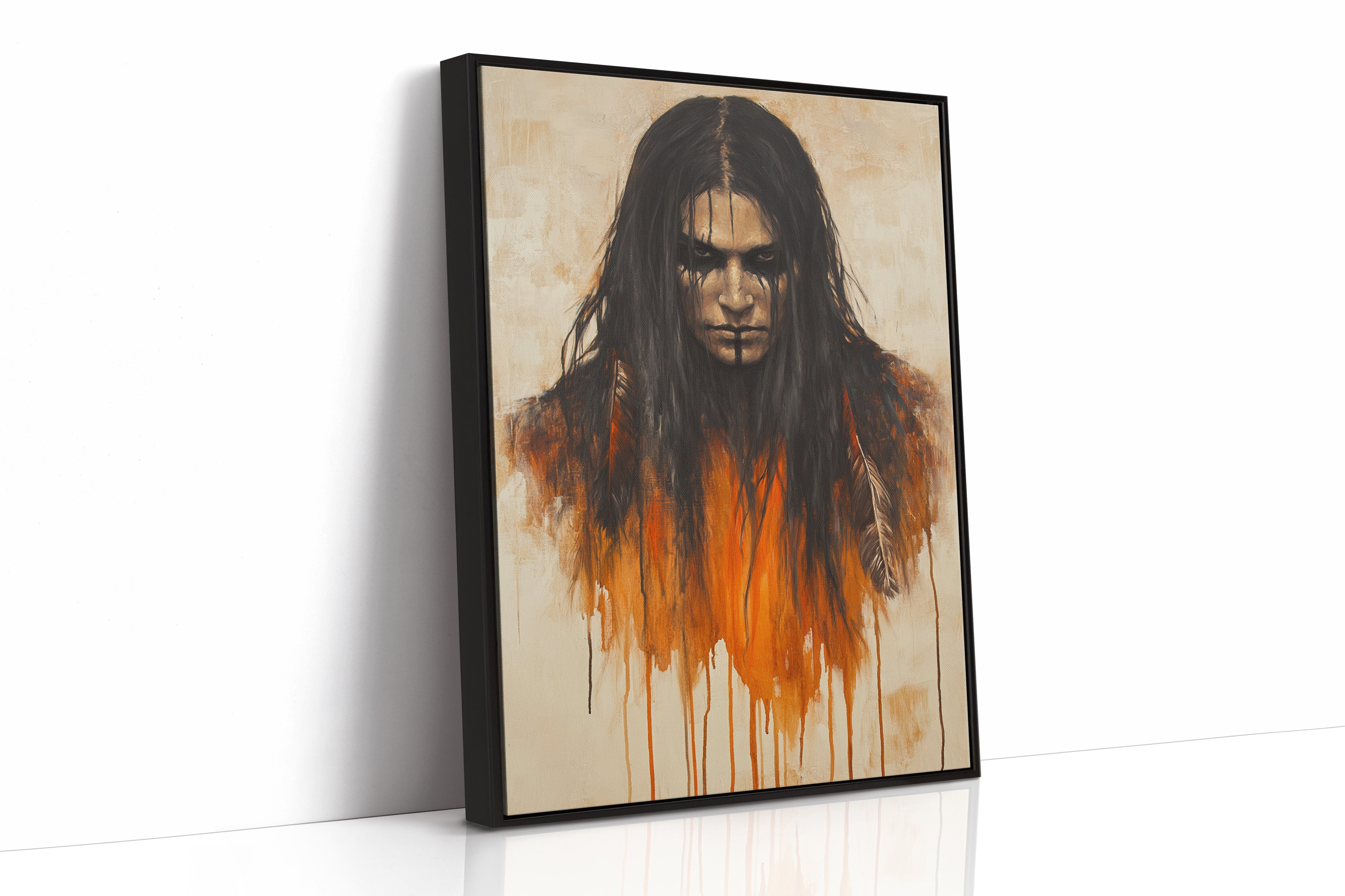 Ember Stare Warrior Portrait