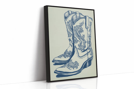 Indigo Stitches Dance Through Leather
