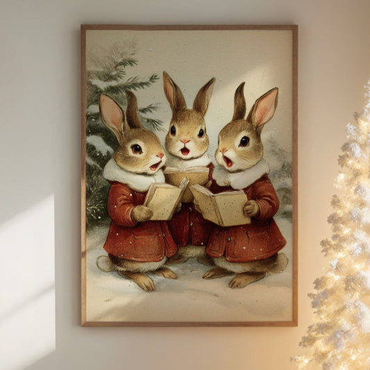 Winter Rabbits Sing Their Carols