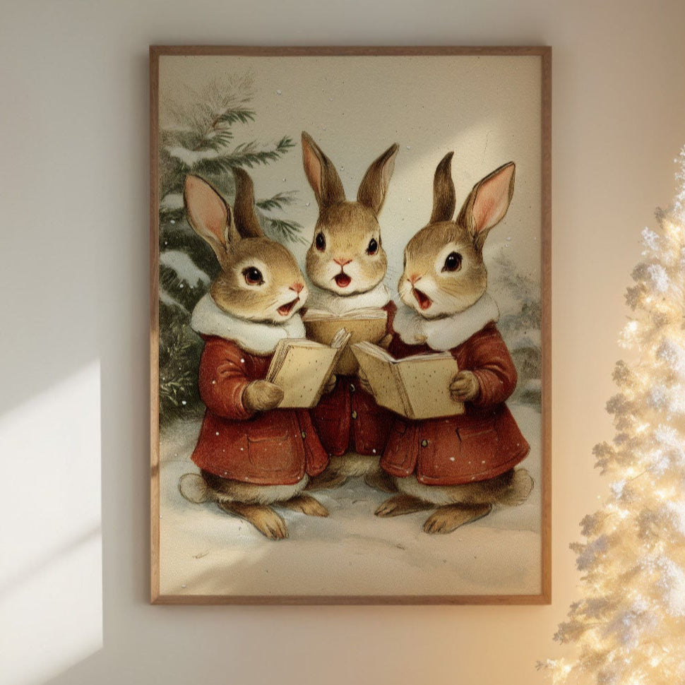 Winter Rabbits Sing Their Carols