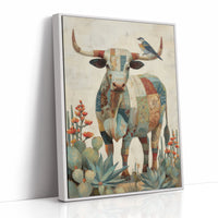 Patchwork Bull With Desert Song