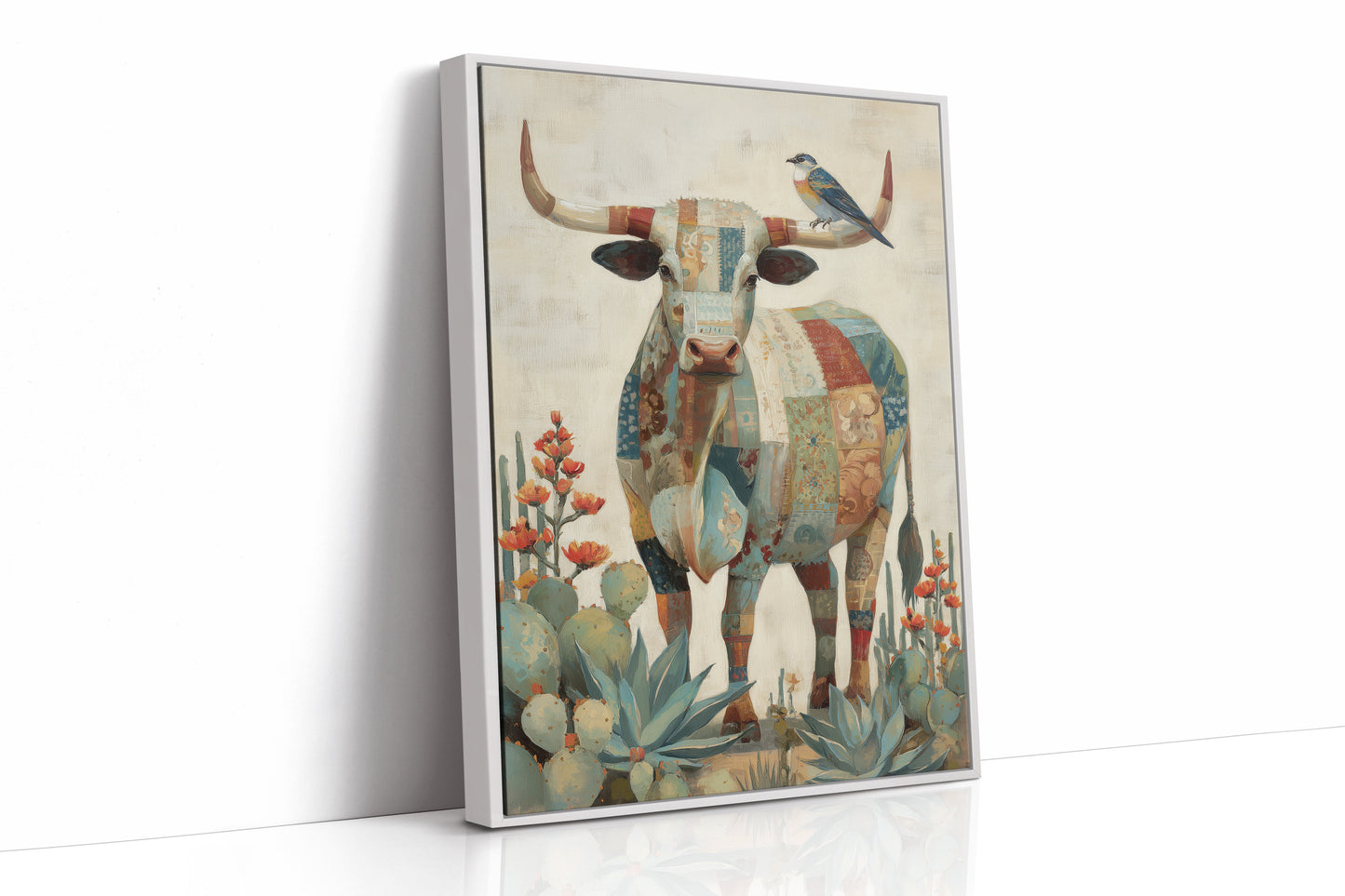 Patchwork Bull With Desert Song