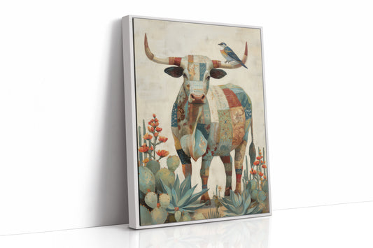 Patchwork Bull With Desert Song