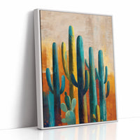 Turquoise Sentinels At Dusk