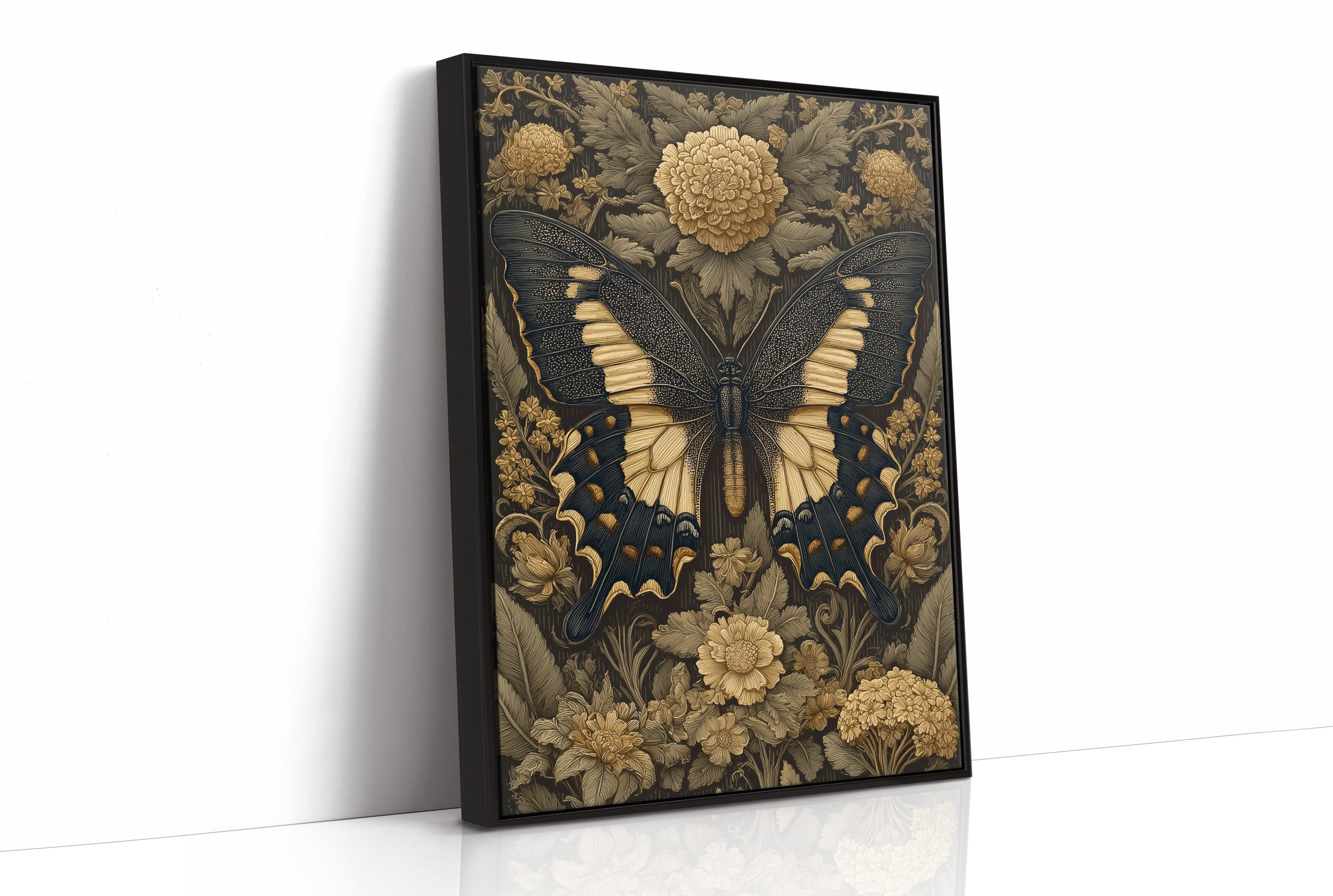 Black Wings Edged in Gold