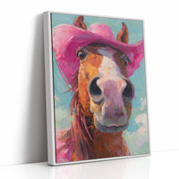 Cowgirl's Steed In Magenta