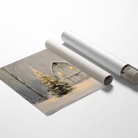 Winter Barn Glows With Christmas Magic