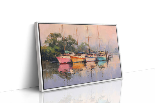 Harbor Dreams At Sunset Blush
