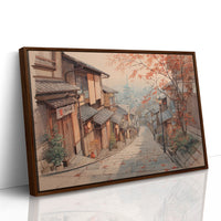 Autumn Maple Graces Ancient Streets