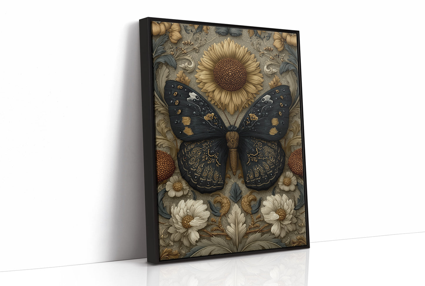 Dark Wings on a Golden Garden
