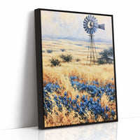 Windmill Above the Bluebonnets