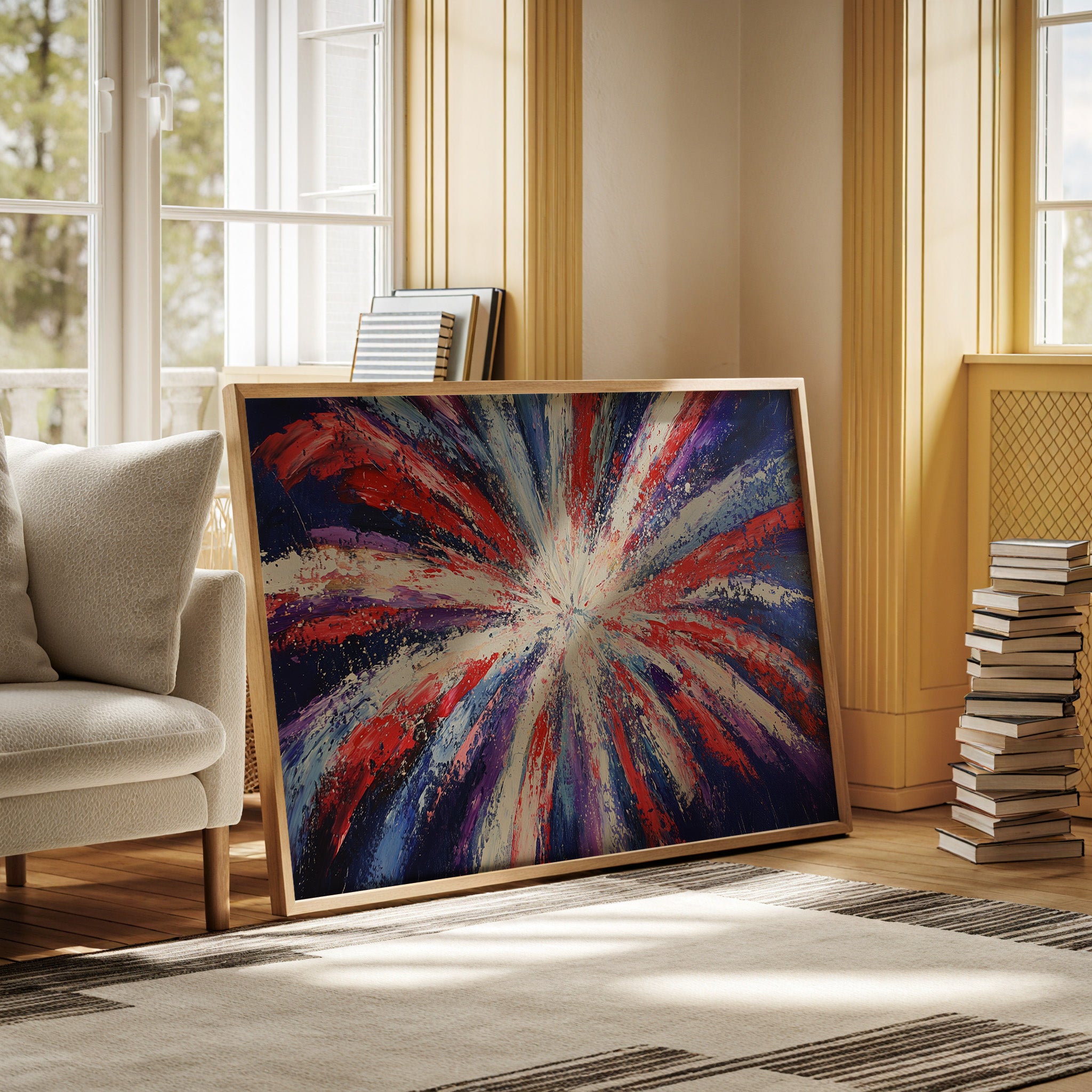 Starburst Symphony In Patriot Colors