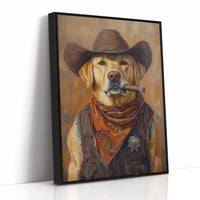Golden Retriever Sheriff with Western Swagger