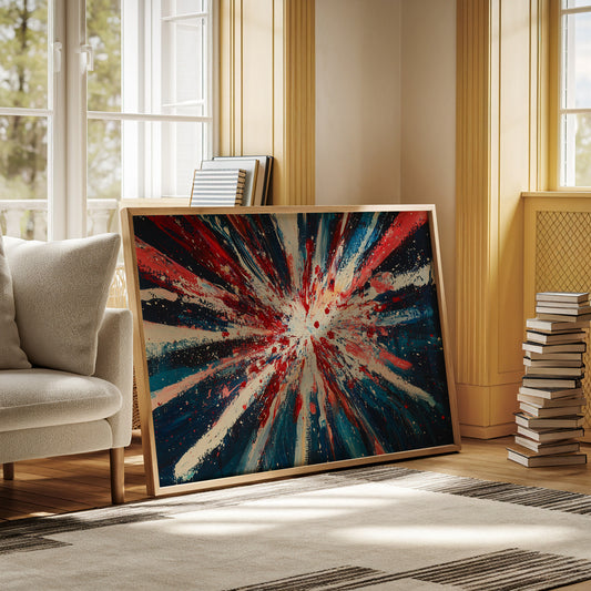 Stars Burst Into Patriotic Light