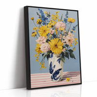 Tuesday Flowers in the Blue Vase